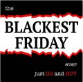 The blackest Friday ever vector banner illustration Royalty Free Stock Photo