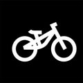 Simple bike line outline vector icon illustration design