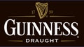 Guinness Logo on white background editorial illustrative