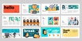 Business presentation templates. Flat vector illustration Royalty Free Stock Photo