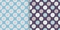 Abstract decorative seamless patterns set with ornamental elements Royalty Free Stock Photo