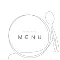 Menu restaurant background with forks. Vector Royalty Free Stock Photo