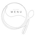 Menu restaurant background with forks. Vector Royalty Free Stock Photo