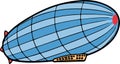 Zeppelin illustration design on white