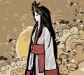 Amaterasu Shinto sun mythology goddess Royalty Free Stock Photo