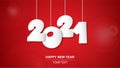 banner text  design christrmas.,new years, modern red Royalty Free Stock Photo