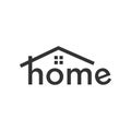 House or real estate flat logo design premium vector Royalty Free Stock Photo