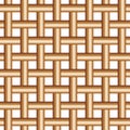 Braided metallic background, copper wire pattern, vector illustration