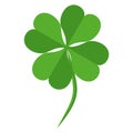 Four leaf clover, vector illustration Royalty Free Stock Photo