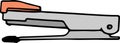 Stapler illustration design on white Royalty Free Stock Photo