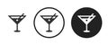 Cocktail icon . web icon set . Royalty Free Stock Photo