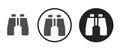 Binoculars icon . web icon set .