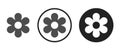 Flower icon . web icon set . Royalty Free Stock Photo