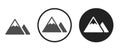 Mountain icon . web icon set . Royalty Free Stock Photo