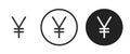 Jpy japanese yen icon . web icon set .