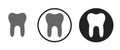 Teeth Icon . web icon set . icons collection. Simple illustration. Royalty Free Stock Photo