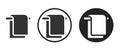 Icon . web icon set . icons collection. Simple illustrationTowel . Royalty Free Stock Photo