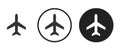 Airplane icon . web icon set . Royalty Free Stock Photo
