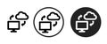 Cloud syne icon . web icon set . Royalty Free Stock Photo