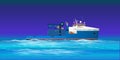 Ocean Anchor Handling Tug Supply Royalty Free Stock Photo
