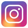 New modern Instagram camera logo icon with new gradient