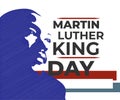 Vector illustration of Martin Luther King Jr. Day banner