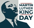 Vector illustration of Martin Luther King Jr. Day banner