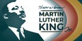 Vector illustration of Martin Luther King Jr. Day banner