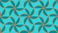 Seamless geometric flowers pattern Royalty Free Stock Photo