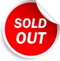 Sold Out sticker Royalty Free Stock Photo