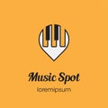 Music Spot logo, icon, or symbol template design