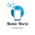 Mobile World logo, icon, or symbol template design