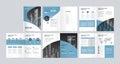 Creative business brochure layout design template with cover page for company profile, annual report, brochures, flyers, presentat Royalty Free Stock Photo