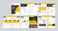 Creative business brochure layout design template with cover page for company profile, annual report, brochures, flyers, presentat Royalty Free Stock Photo