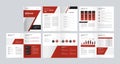 Creative business brochure layout design template with cover page for company profile, annual report, brochures, flyers, presentat Royalty Free Stock Photo