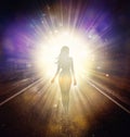 Soul journey, portal to another universe, light being, unity wallpaper