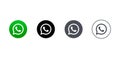 Social media icons WhatsApp, icons