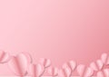 Background Vector symbols of love for Happy Women`s, Mother`s, Valentine`s Day Royalty Free Stock Photo