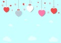 Background Vector symbols of love for Happy Women`s, Mother`s, Valentine`s Day Royalty Free Stock Photo