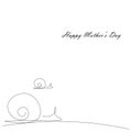 Happy mom day card vector illustratio