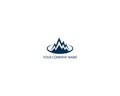 Mountain logo hill peak logo template Mountain peak Logo Landscape mountain range