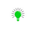 Light Bulb Shining - Energy And Idea Symbol - Creative Concept Bright Future Royalty Free Stock Photo