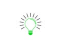 Light Bulb Shining - Energy And Idea Symbol - Creative Concept Bright Future Royalty Free Stock Photo