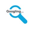 Web Internet Search Google Text and Magnifying Glass