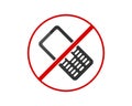 Old Mobile Phone - Cell Phone Icon - Old Keypad Mobile Phone Royalty Free Stock Photo