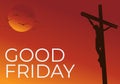 Good friday background images. Religion vector illustration.