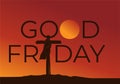 Good friday background images. Religion vector illustration.