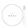 Menu restaurant background vector illustration