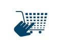 Vector Buy Shop Cart Purchase Checkout Icon - Trolly Sign For online purchases