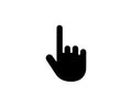 Vector Hand Click icon finger pointing out Royalty Free Stock Photo